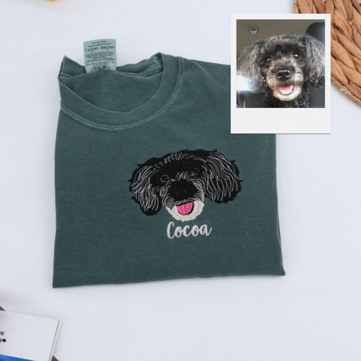 Individuell bestickte Engel- und Dämonenkatze-Kapuzenpullover für Paare