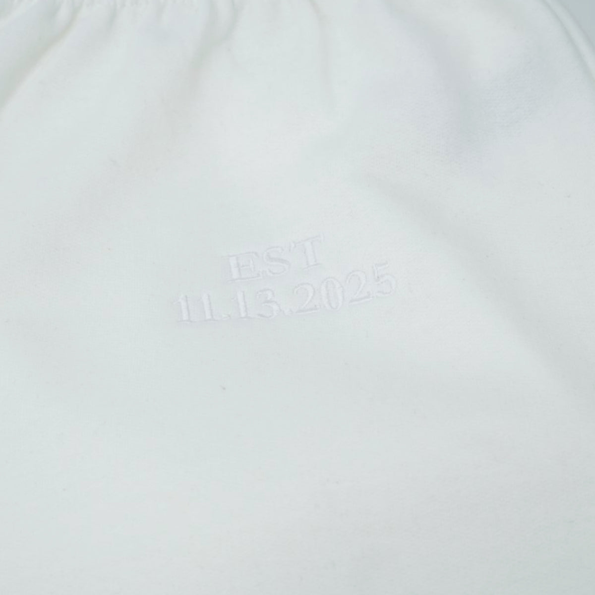Custom EST Date Sweatpants - Anniversary Embroidered Couples Sweatpants - Relationship Milestone Gift