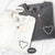 Custom Embroidered Barbwire Heart Matching T-shirts for Couples