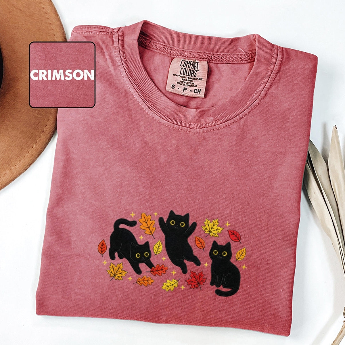 Individuell bestickte Engel- und Dämonenkatze-Kapuzenpullover für Paare