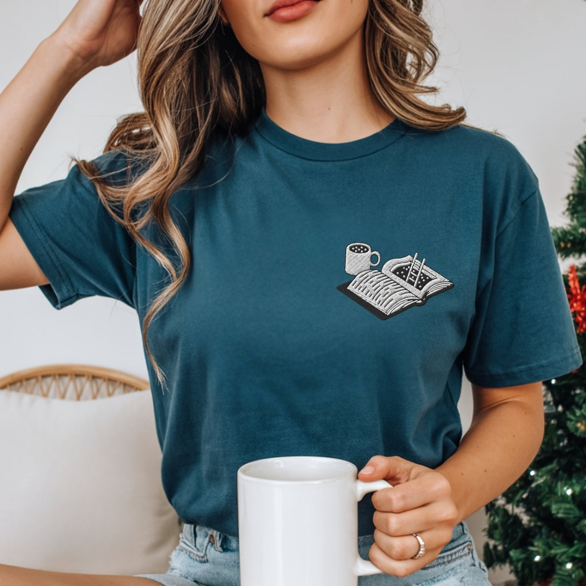 Individuell bestickte Engel- und Dämonenkatze-Kapuzenpullover für Paare