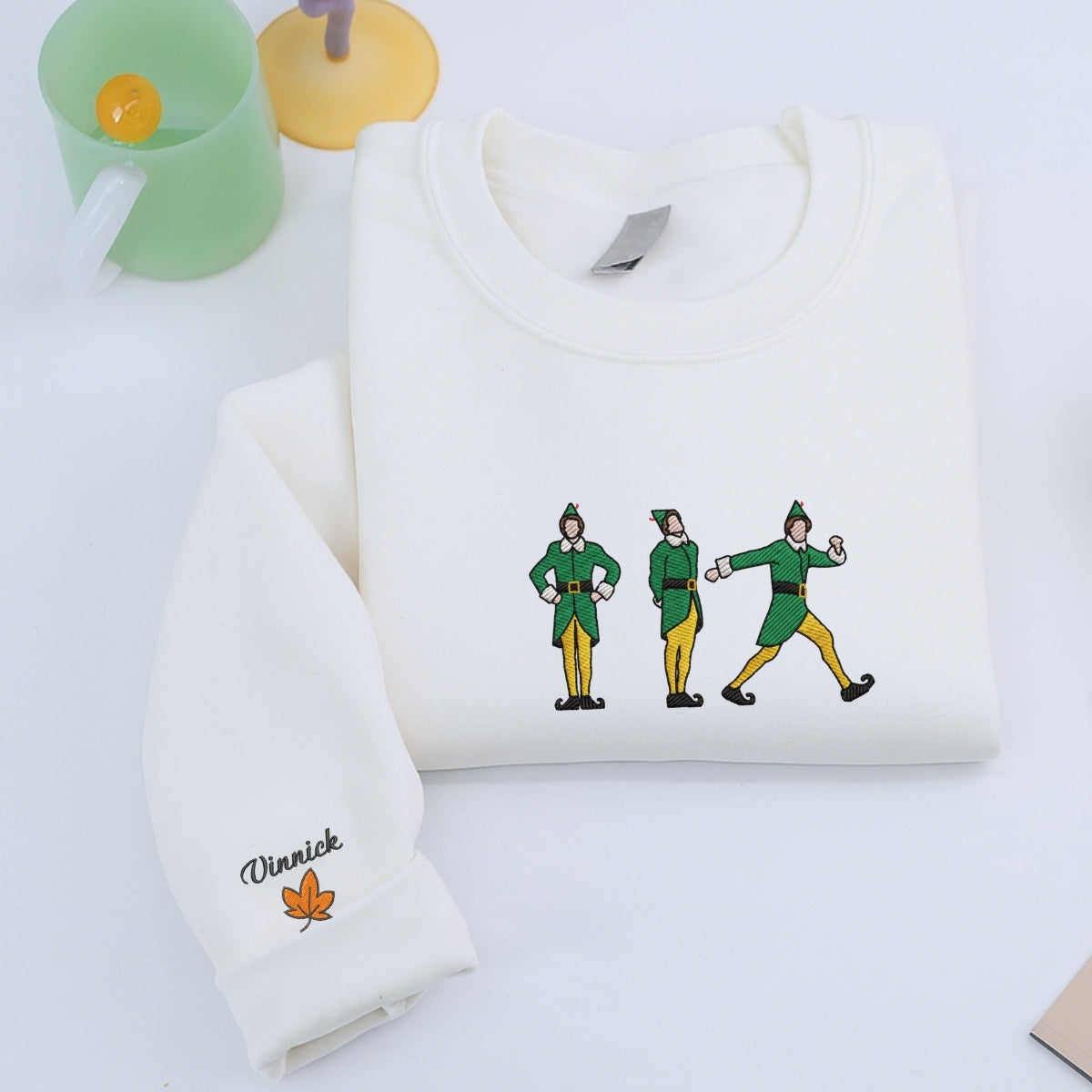 Individuell bestickte Engel- und Dämonenkatze-Kapuzenpullover für Paare