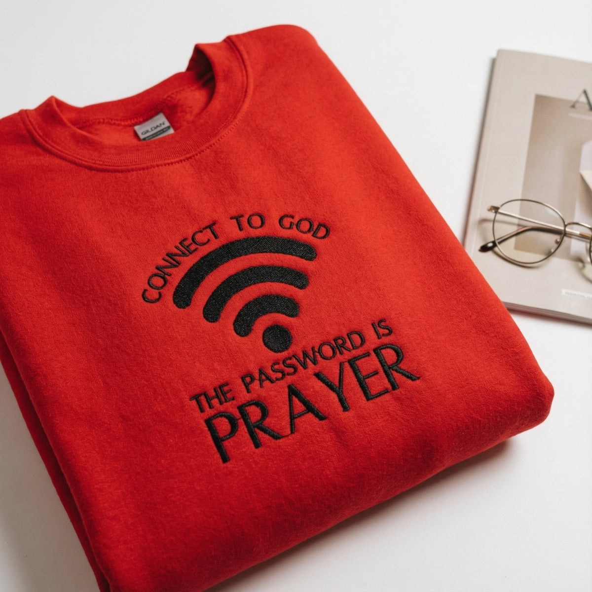 Individuell bestickte Engel- und Dämonenkatze-Kapuzenpullover für Paare