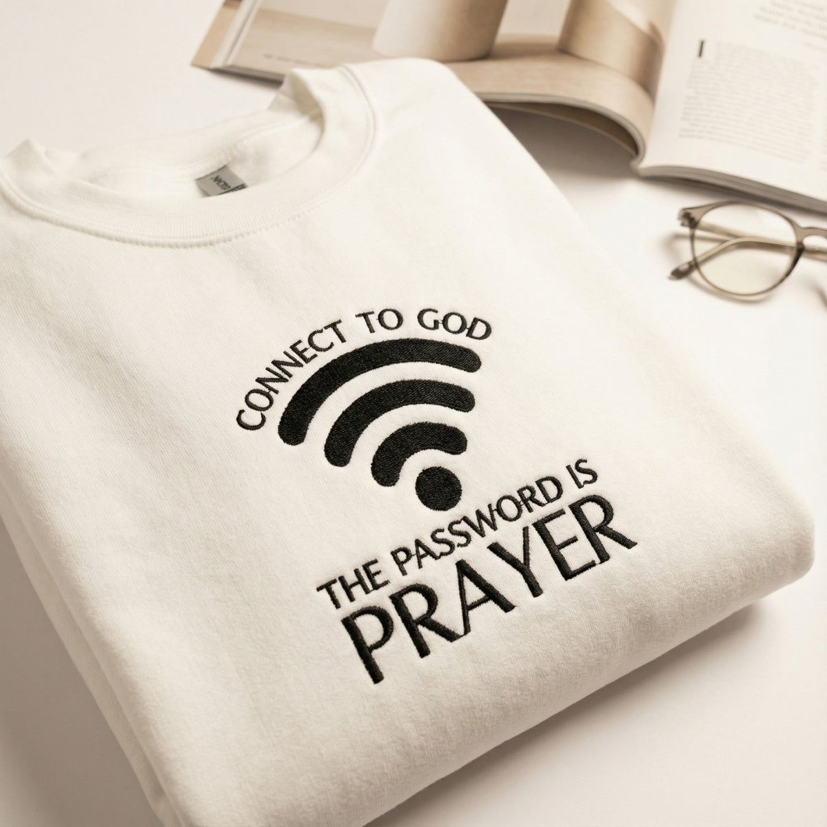 Individuell bestickte Engel- und Dämonenkatze-Kapuzenpullover für Paare