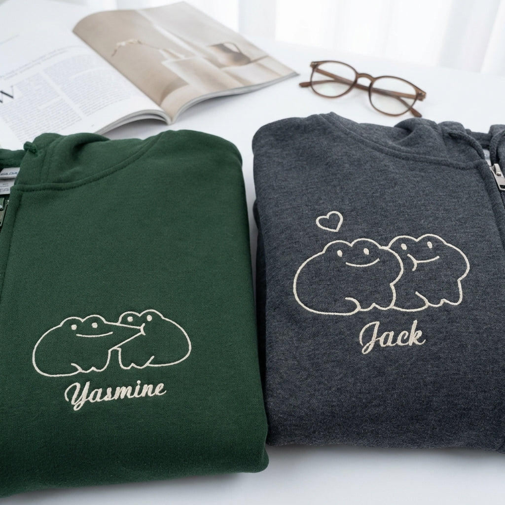 Somebody Somebody's Problem Paare benutzerdefinierte bestickte passende Hoodies für Paare