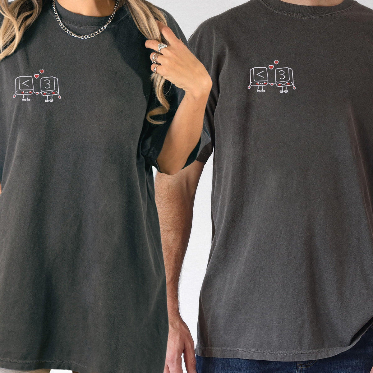 Individuell bestickte Froschkönig und Froschkönigin passende T-Shirts für Paare