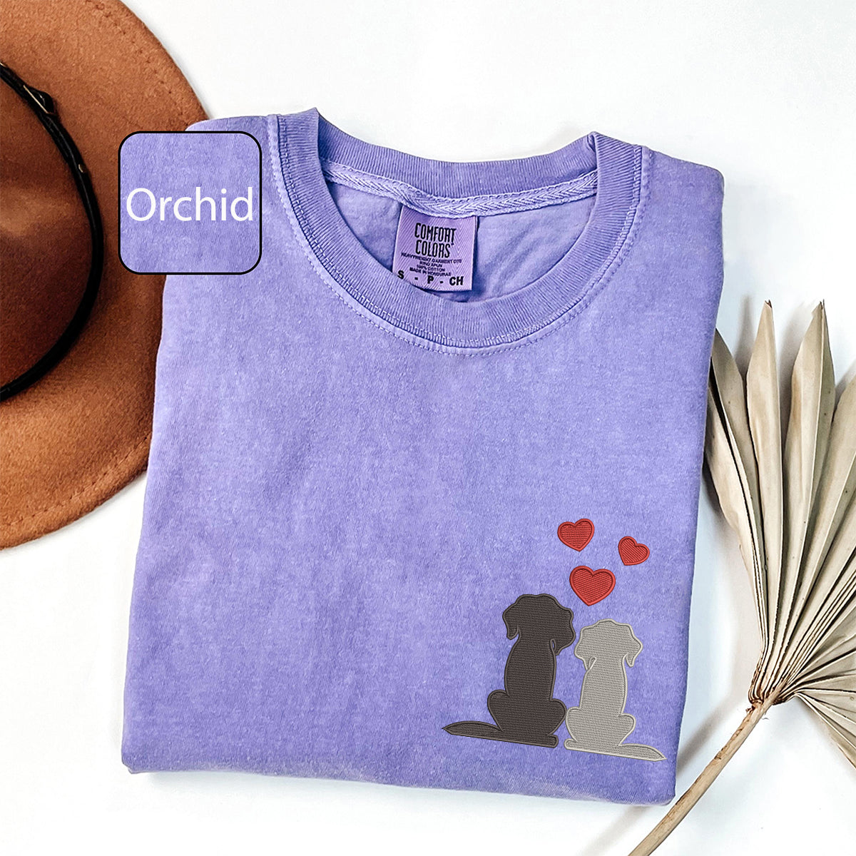 T-shirts assortis brodés personnalisés Roi et Reine des Grenouilles pour couples