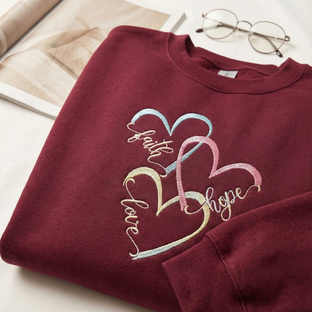 Individuell bestickte Engel- und Dämonenkatze-Kapuzenpullover für Paare