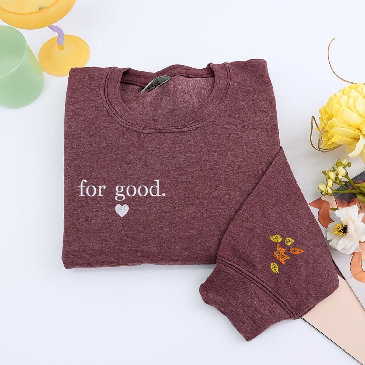 Individuell bestickte Engel- und Dämonenkatze-Kapuzenpullover für Paare