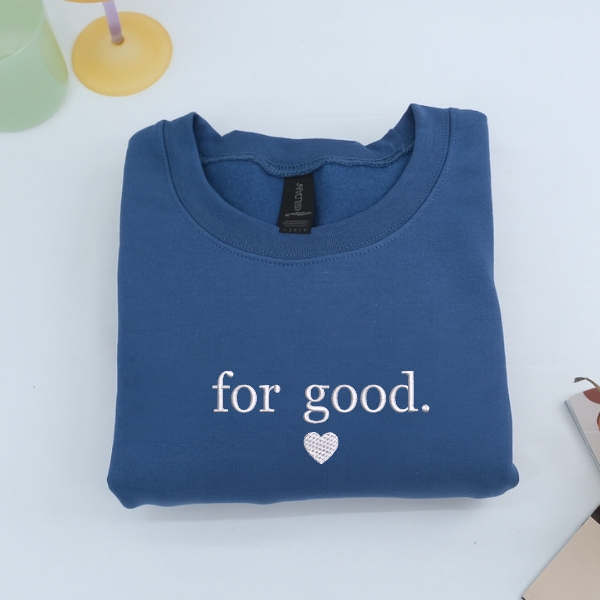 Individuell bestickte Engel- und Dämonenkatze-Kapuzenpullover für Paare