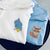 Custom Embroidered Fox and Bird Matching Hoodies for Couples