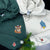 Custom Embroidered Fox and Bird Matching Hoodies for Couples