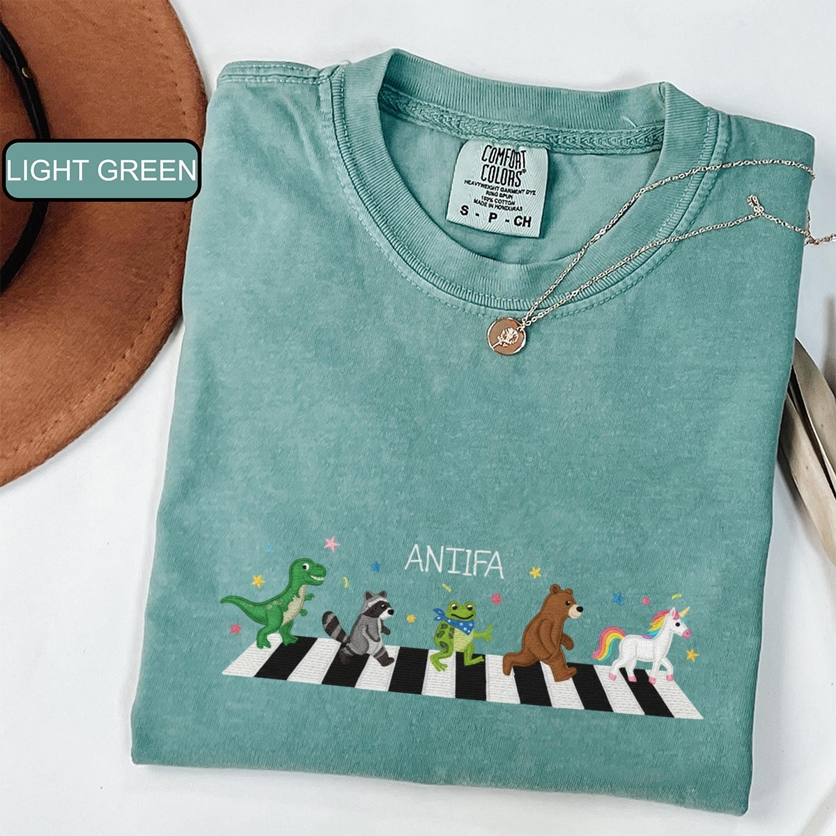 Custom Embroidered Freedom Frog T-Shirt | Anti-Fascism Meme Tee – Whimsical Animal Crossing