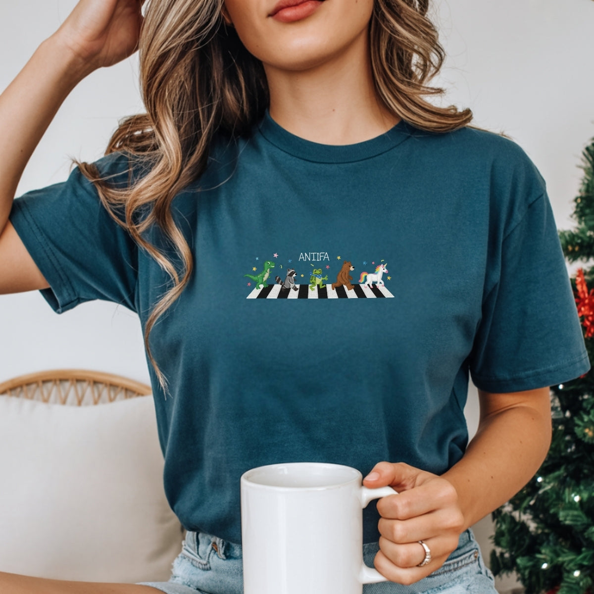 Custom Embroidered Freedom Frog T-Shirt | Anti-Fascism Meme Tee – Whimsical Animal Crossing