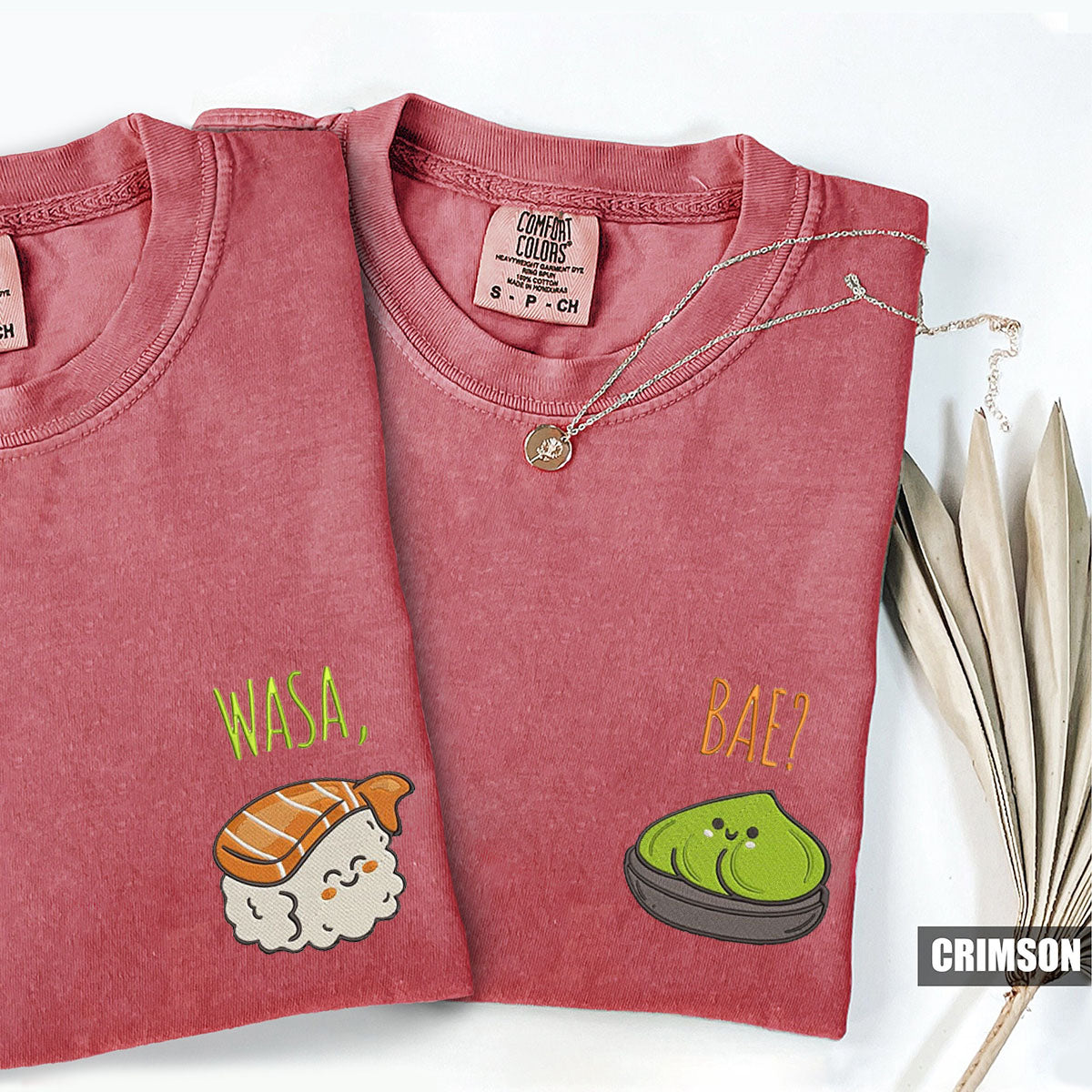 T-shirts assortis Wasa-Bae personnalisés et amusants pour couples
