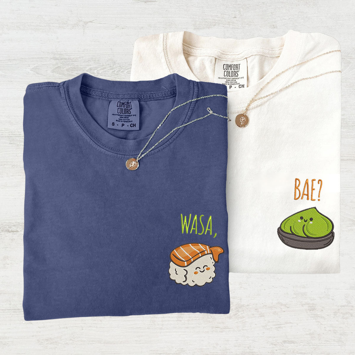 T-shirts assortis Wasa-Bae personnalisés et amusants pour couples