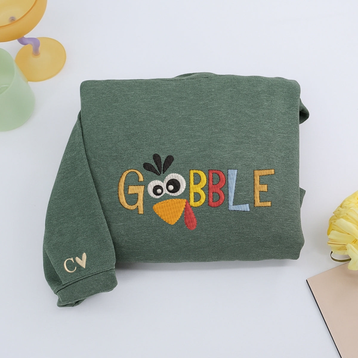 Individuell bestickte Engel- und Dämonenkatze-Kapuzenpullover für Paare