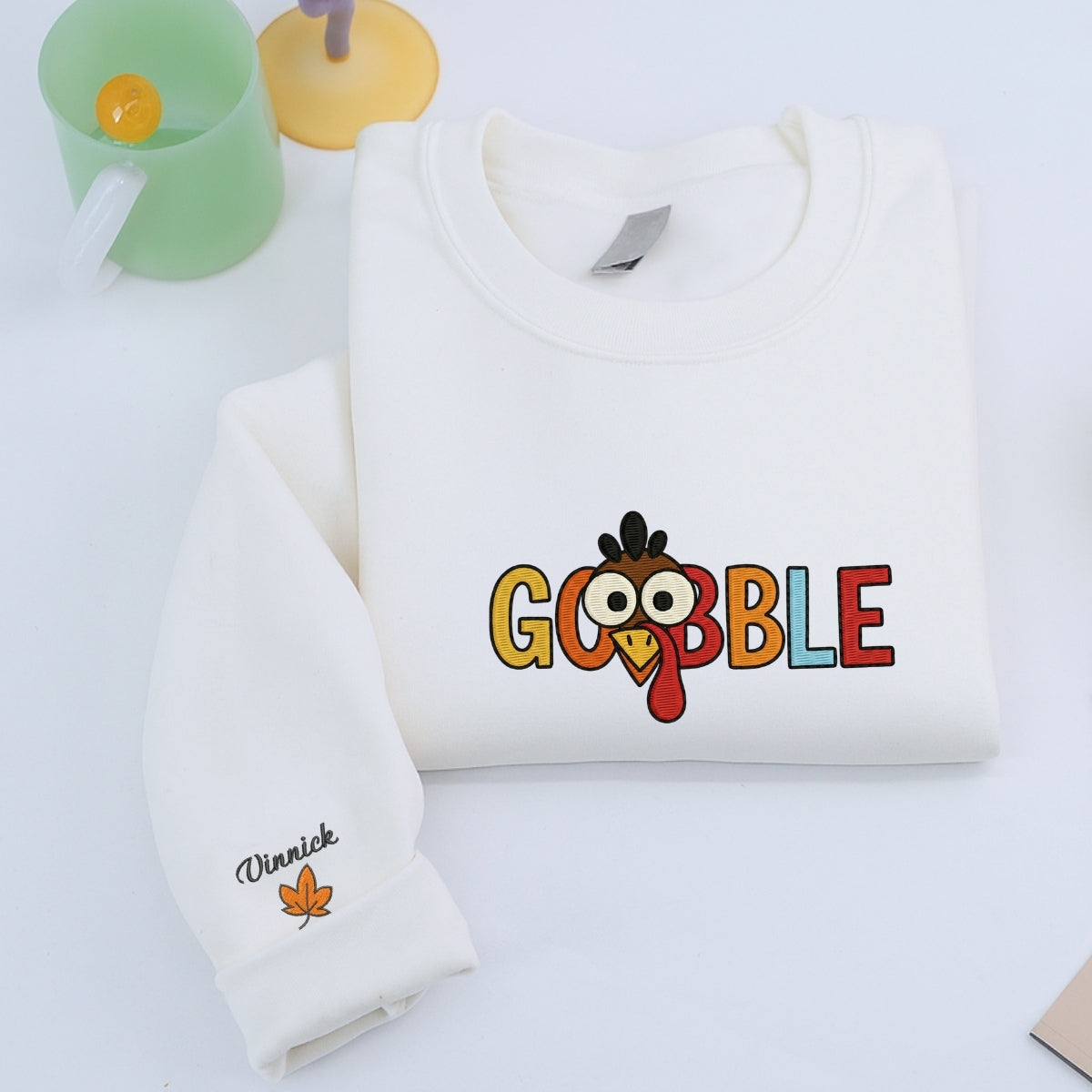 Individuell bestickte Engel- und Dämonenkatze-Kapuzenpullover für Paare