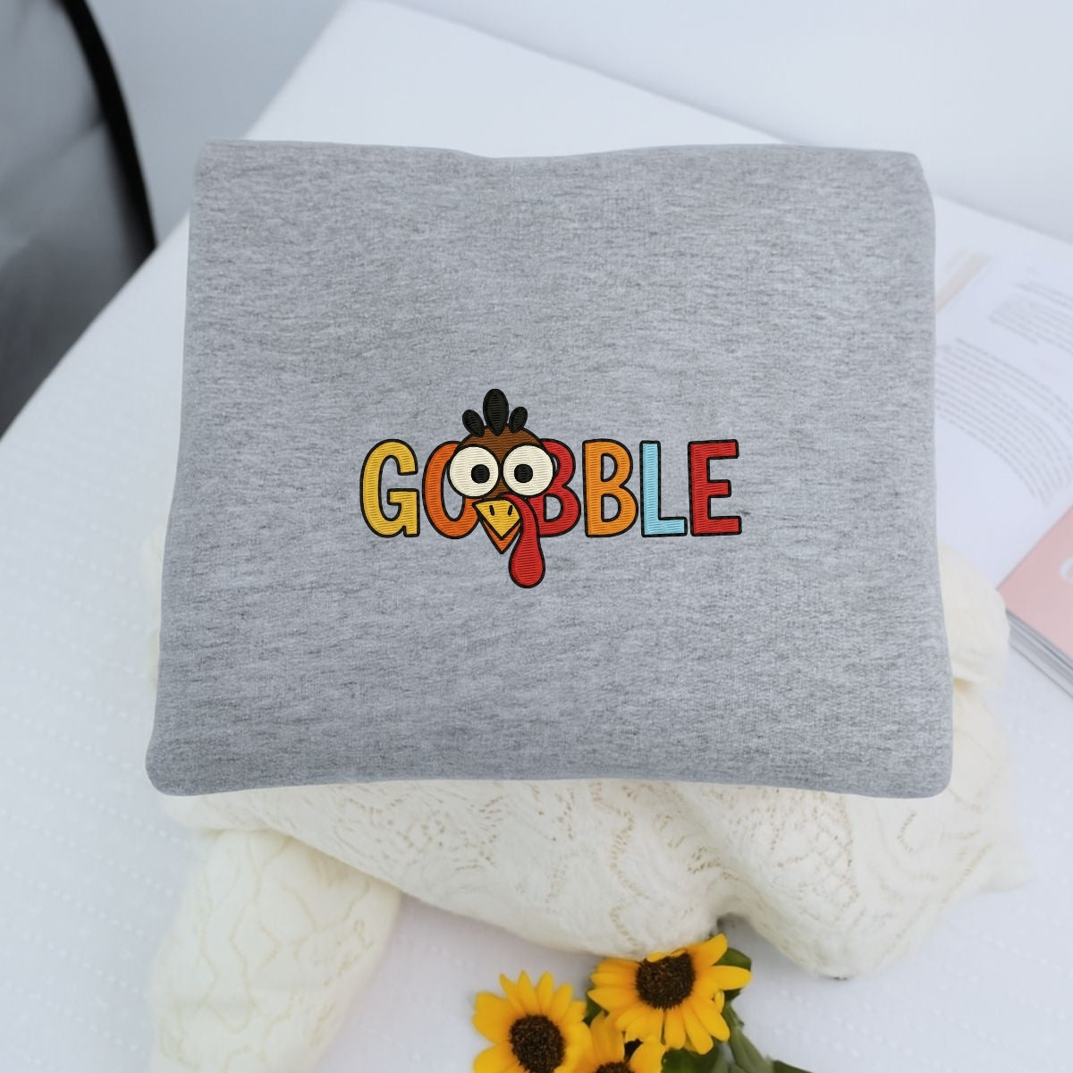 Individuell bestickte Engel- und Dämonenkatze-Kapuzenpullover für Paare