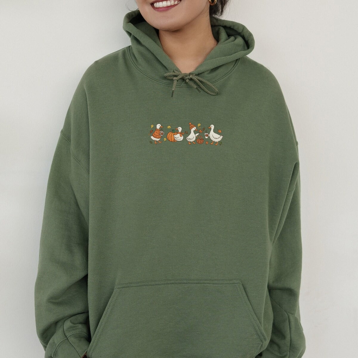 Individuell bestickte Engel- und Dämonenkatze-Kapuzenpullover für Paare