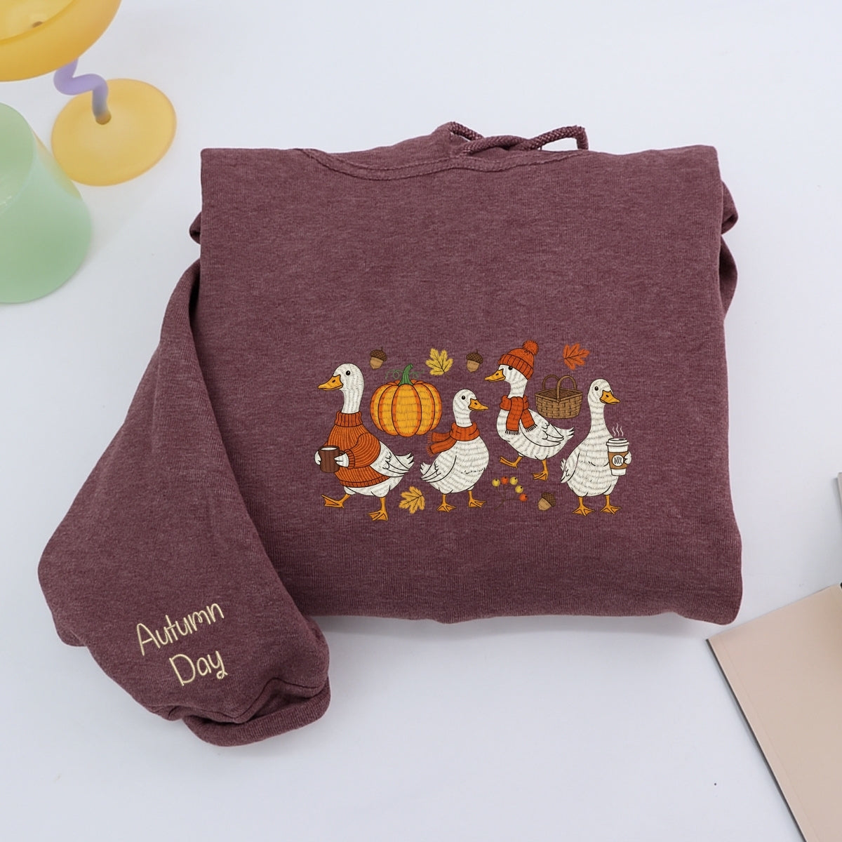 Individuell bestickte Engel- und Dämonenkatze-Kapuzenpullover für Paare