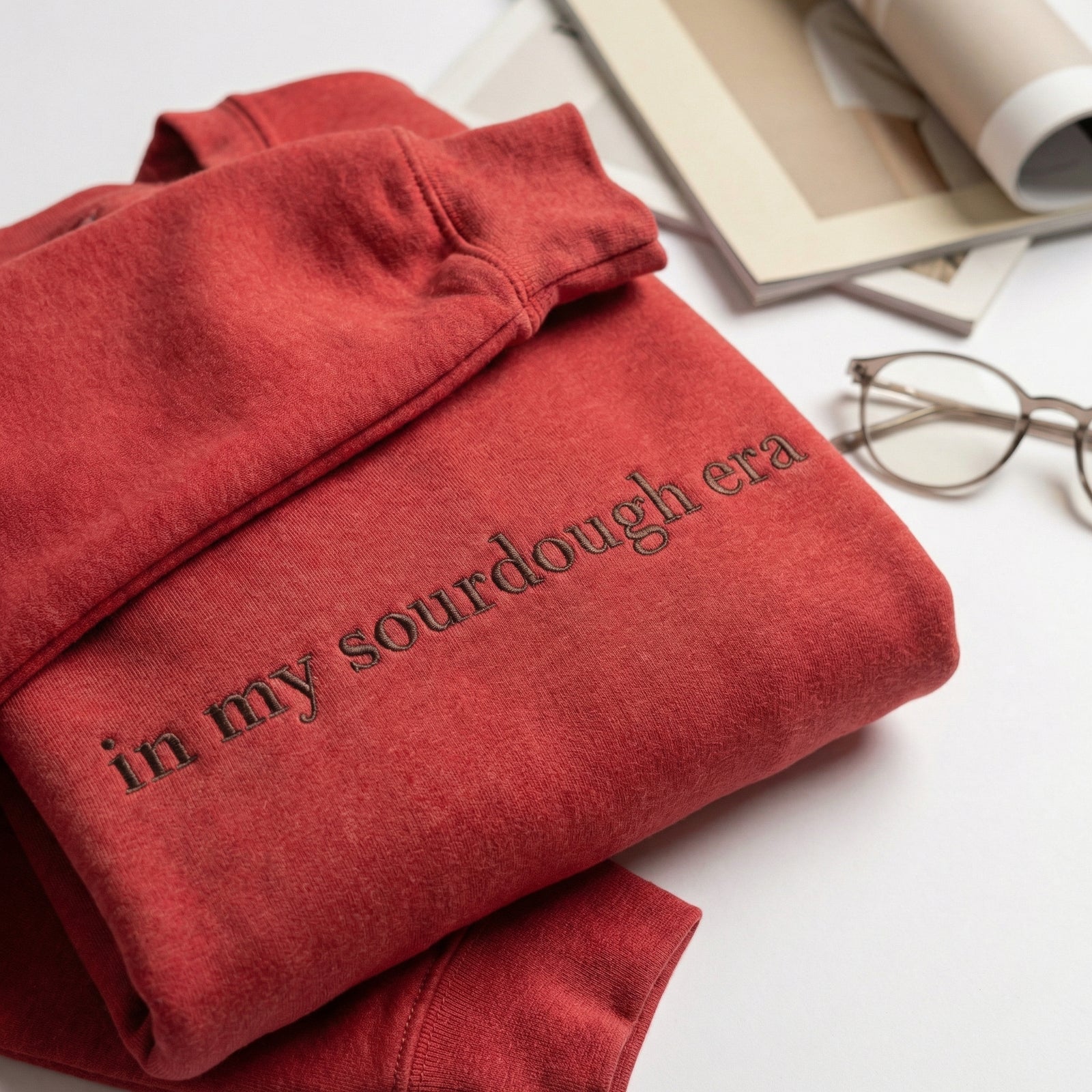 Custom Embroidered In My Sourdough Era Sweatshirt - Trendy Baker Gift