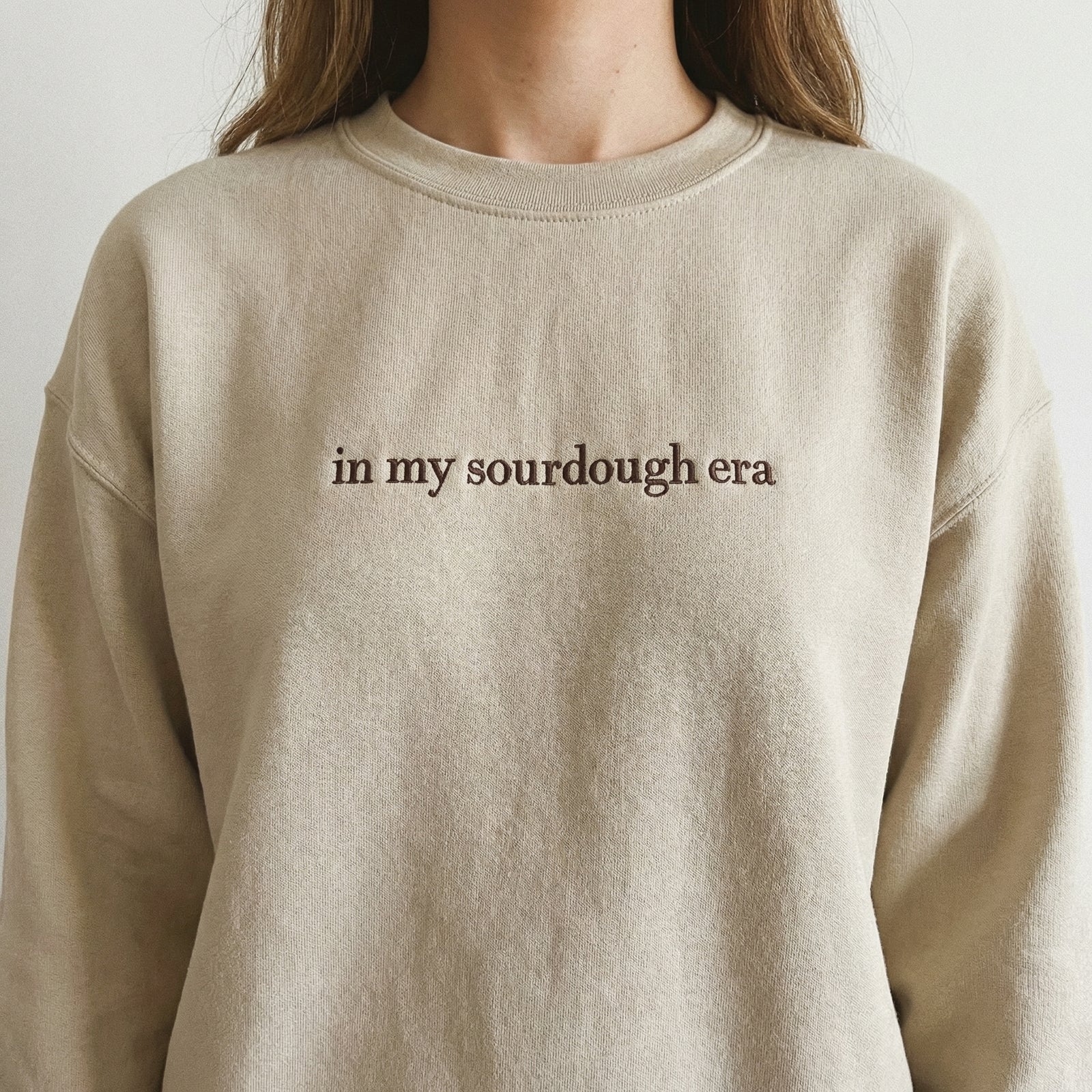 Custom Embroidered In My Sourdough Era Sweatshirt - Trendy Baker Gift