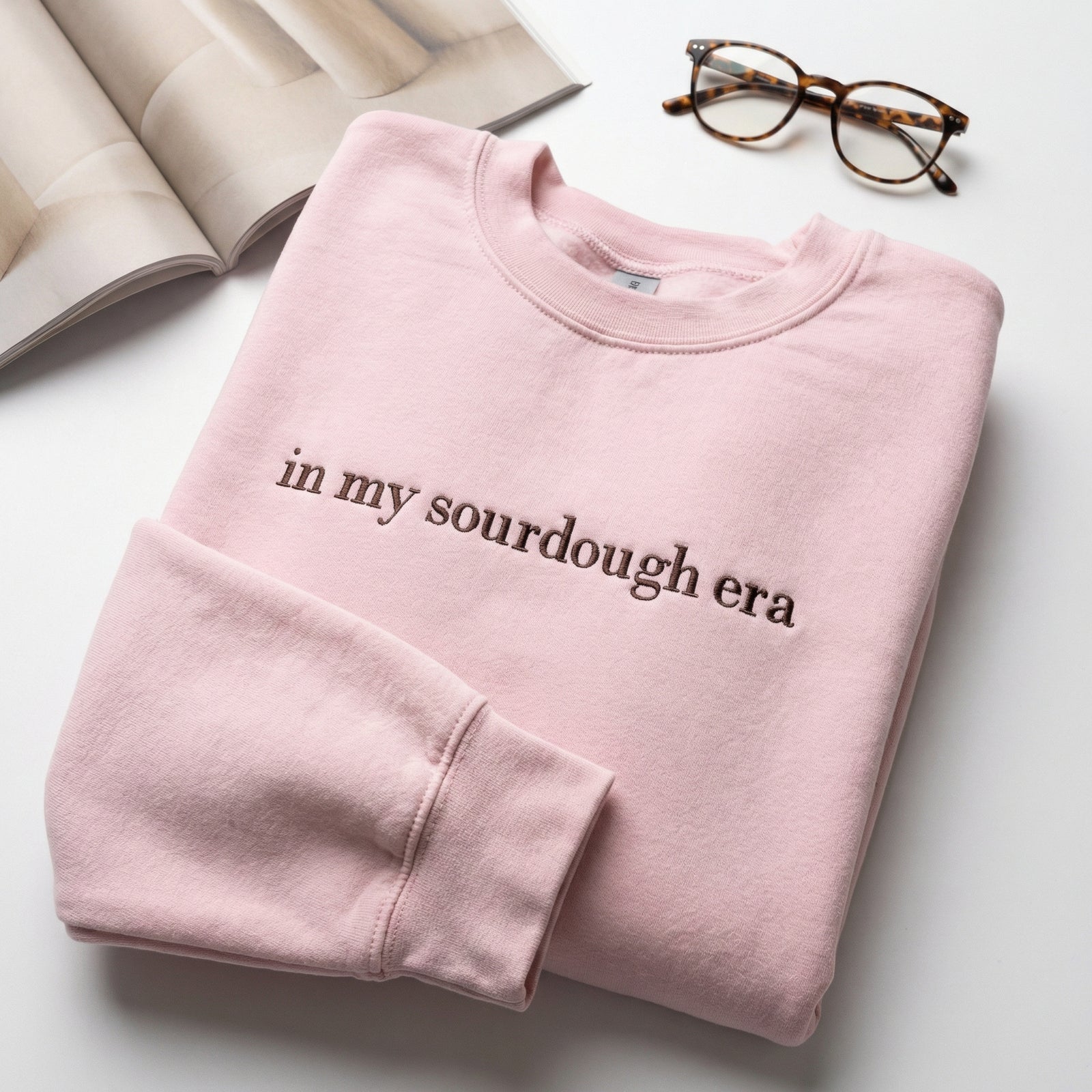 Custom Embroidered In My Sourdough Era Sweatshirt - Trendy Baker Gift