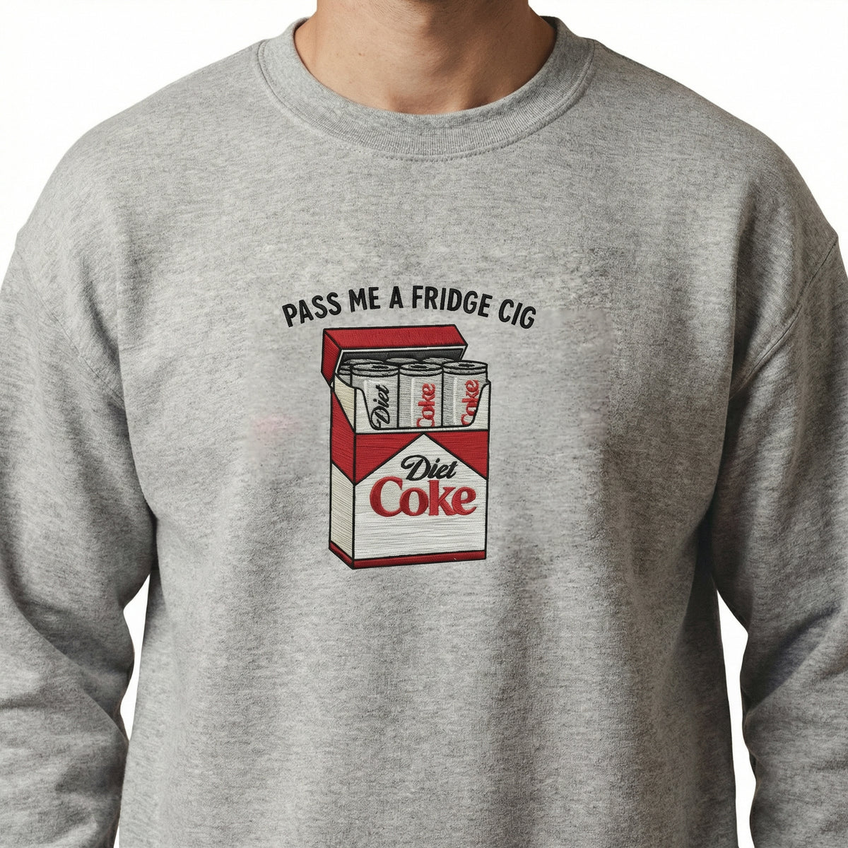 Custom Embroidered Just a Fridge Cigg Diet Coke Hoodie - Coke Lover Sweatshirt