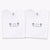 Custom Embroidered Love Location Matching T-shirts for Couples