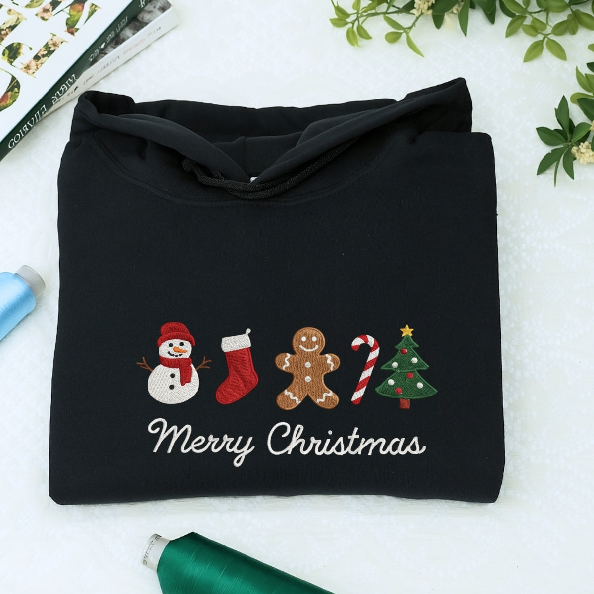 Individuell bestickte Engel- und Dämonenkatze-Kapuzenpullover für Paare