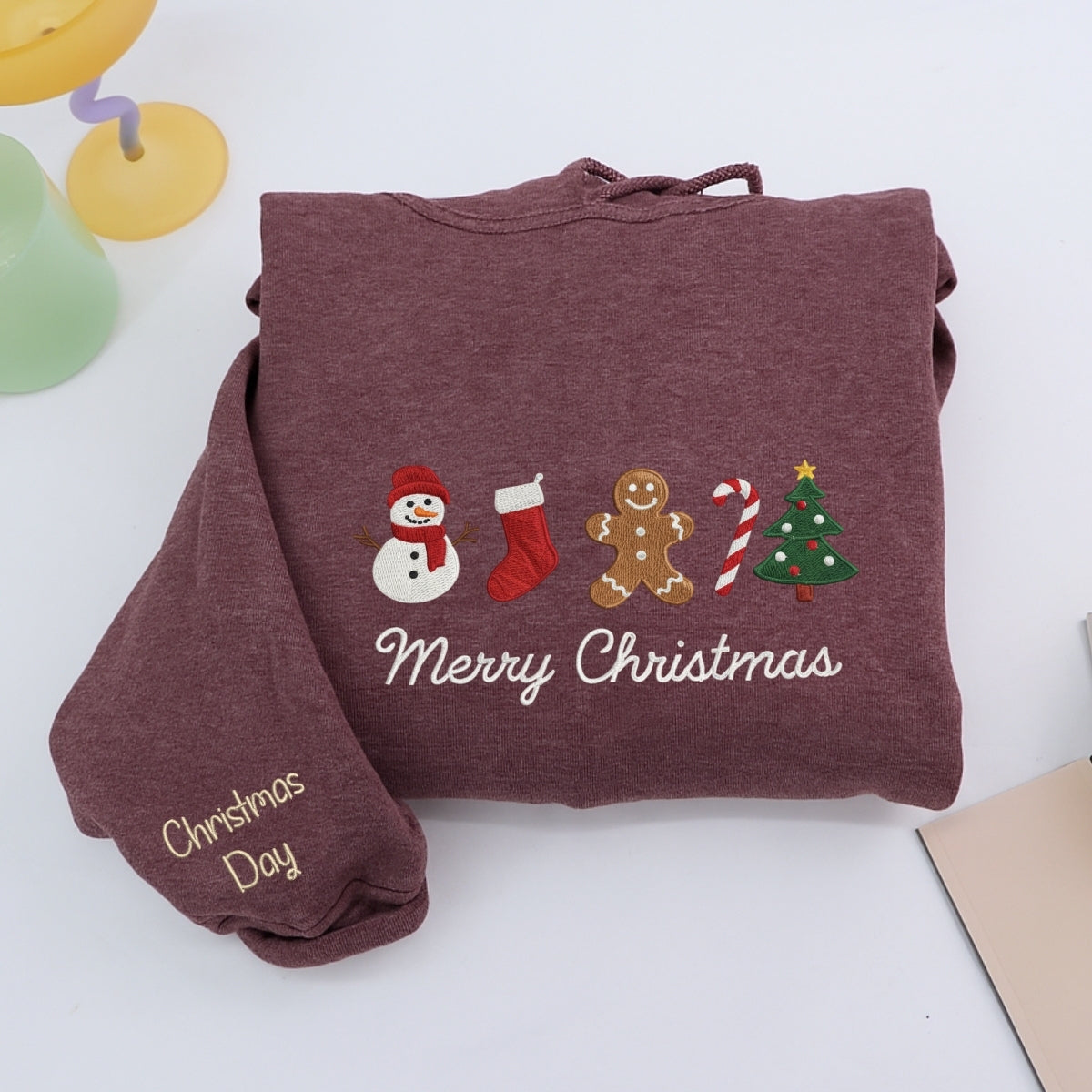 Individuell bestickte Engel- und Dämonenkatze-Kapuzenpullover für Paare