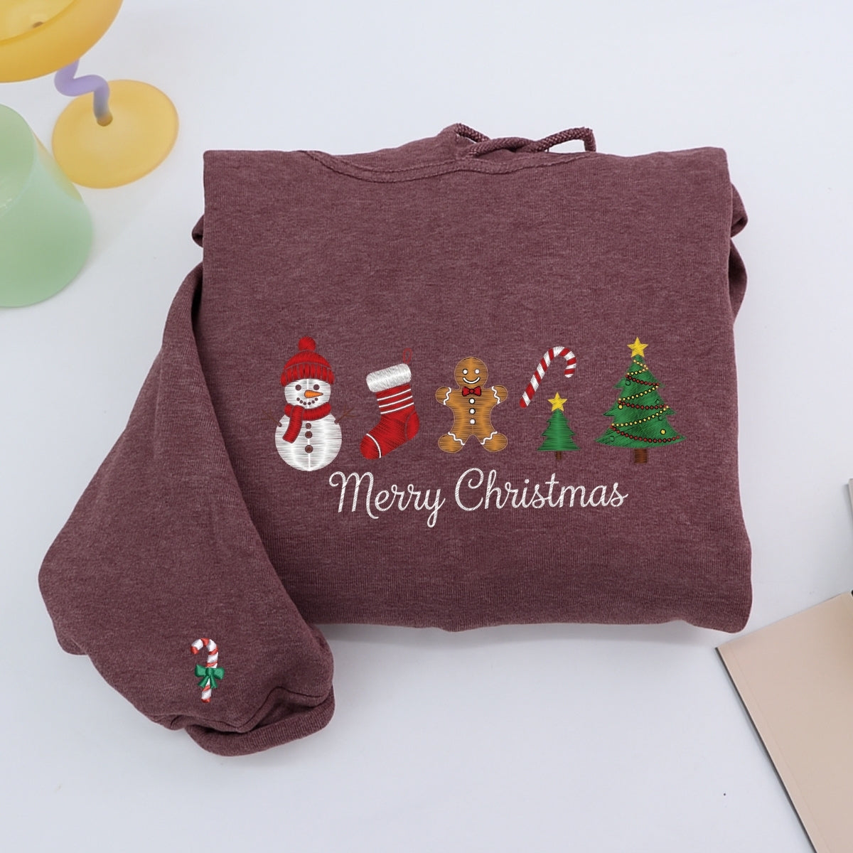 Individuell bestickte Engel- und Dämonenkatze-Kapuzenpullover für Paare