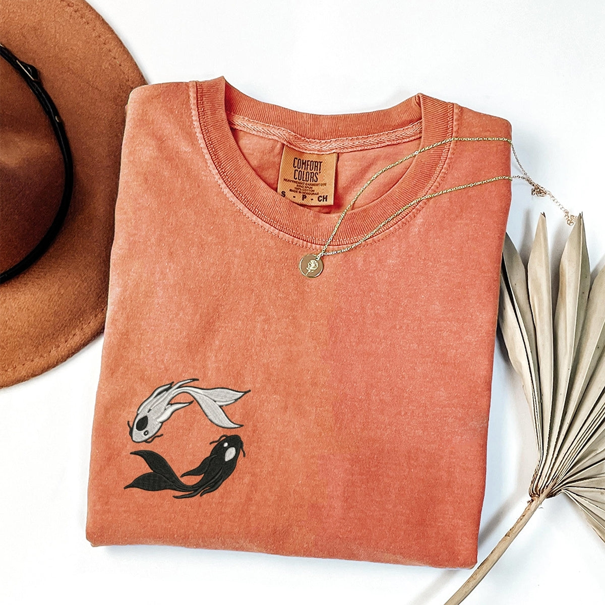 Individuell bestickte Engel- und Dämonenkatze-Kapuzenpullover für Paare