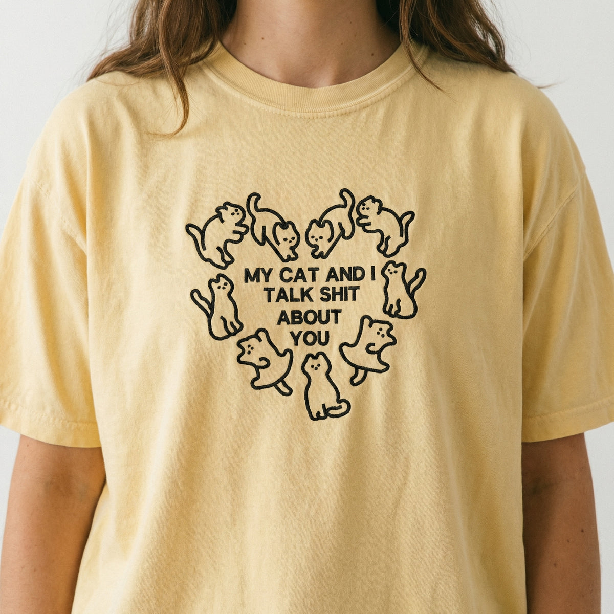 Individuell bestickte Engel- und Dämonenkatze-Kapuzenpullover für Paare