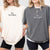 T-shirts assortis brodés personnalisés « My Loverboy » et « My Lovergirl » pour couples