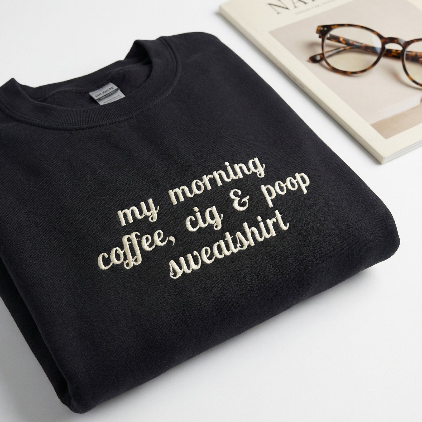 Individuell bestickte Engel- und Dämonenkatze-Kapuzenpullover für Paare