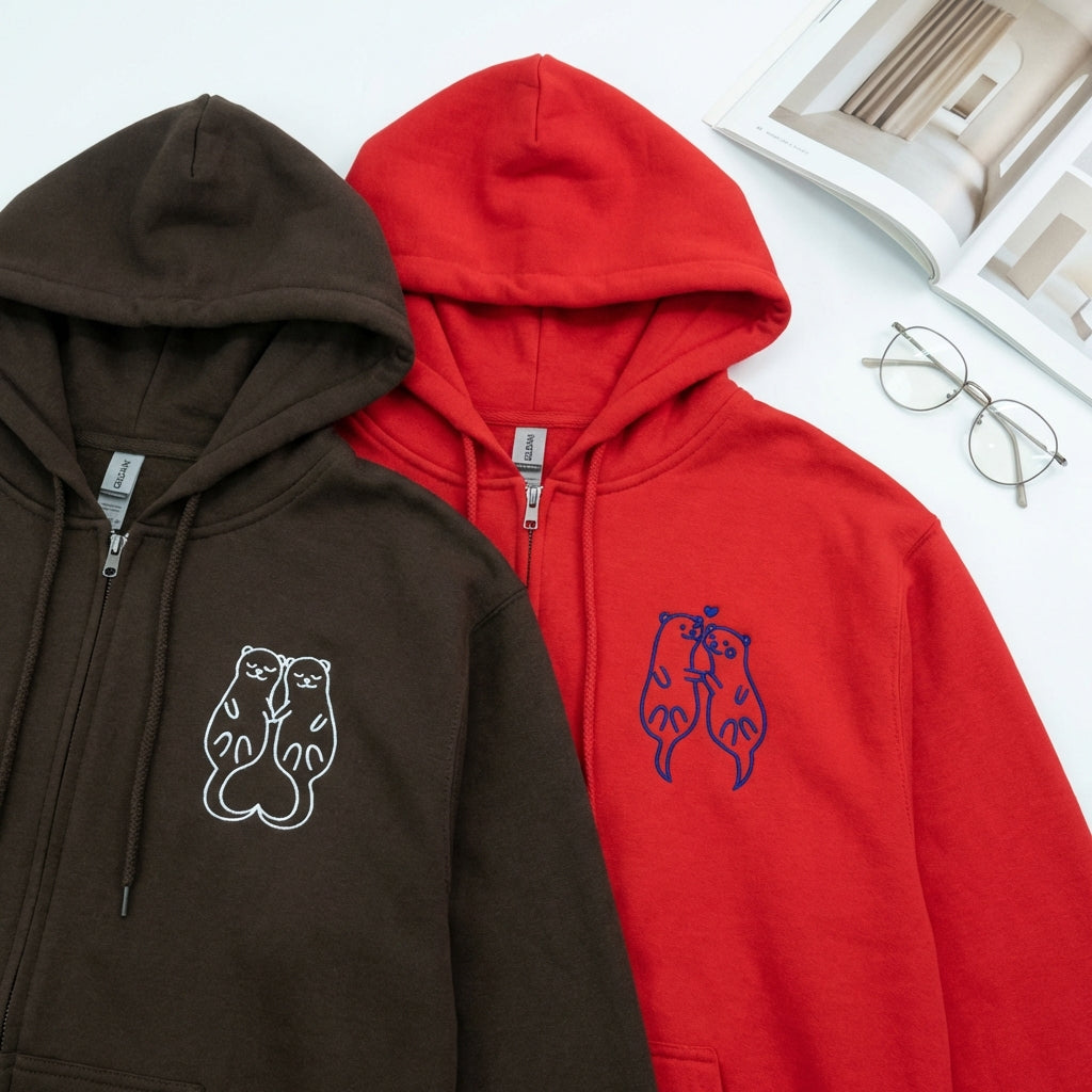 Somebody Somebody's Problem Paare benutzerdefinierte bestickte passende Hoodies für Paare