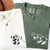 Individuell bestickte Panda mit Blumen passende T-Shirts für Paare