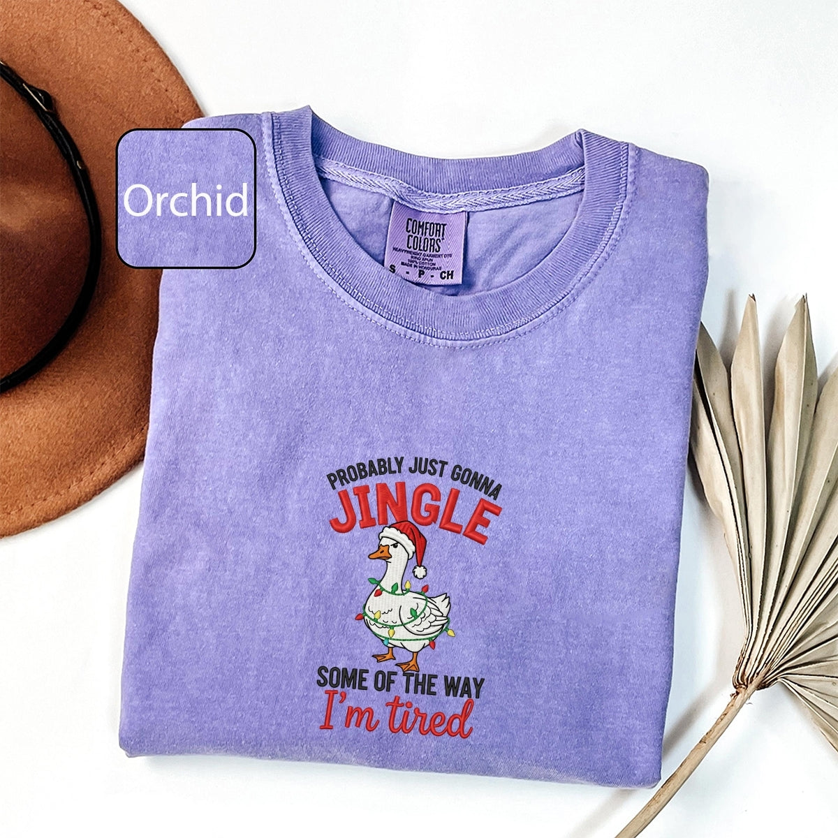 Custom Embroidered Probably Just Gonna Jingle Some of the Way Christmas T-Shirt | Funny Holiday Tee