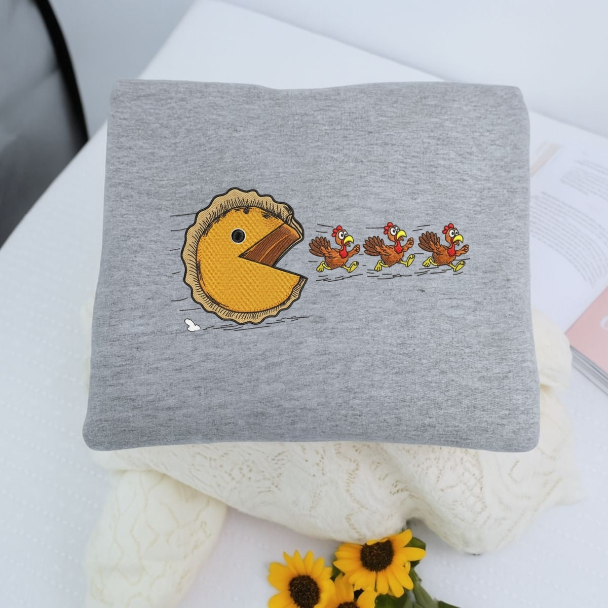 Individuell bestickte Engel- und Dämonenkatze-Kapuzenpullover für Paare