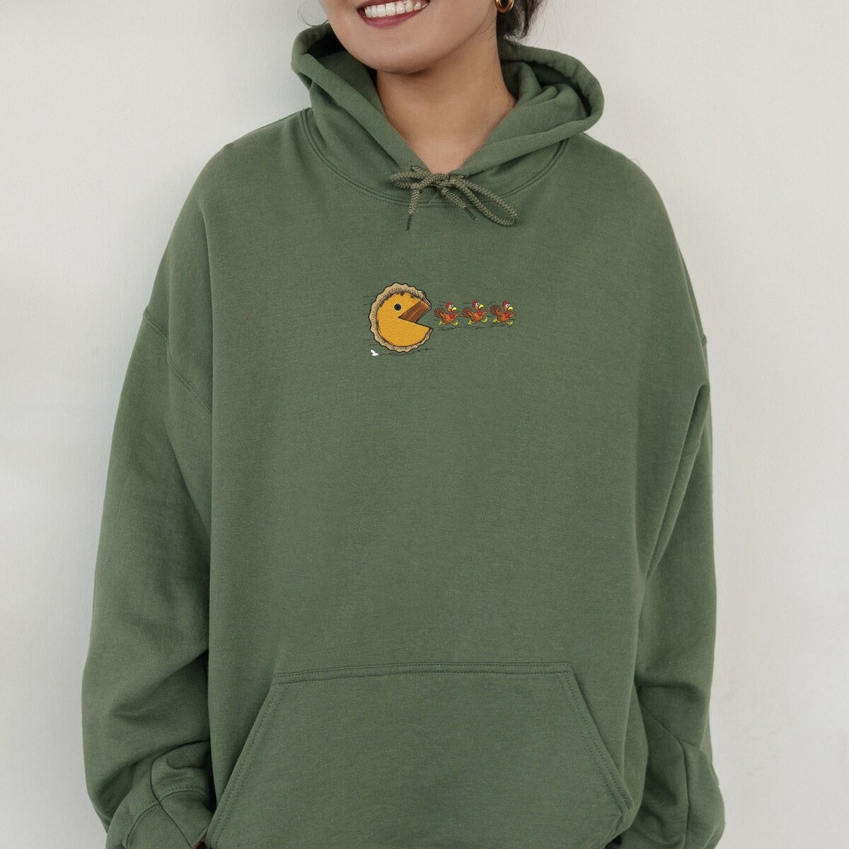 Individuell bestickte Engel- und Dämonenkatze-Kapuzenpullover für Paare