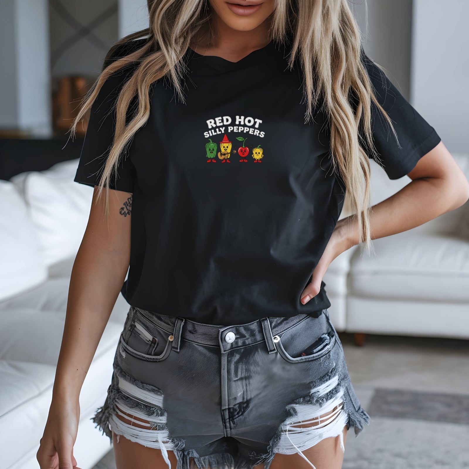 Individuell bestickte Engel- und Dämonenkatze-Kapuzenpullover für Paare