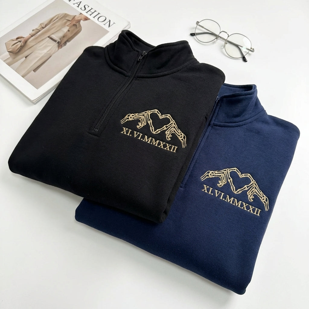 Somebody Somebody's Problem Paare benutzerdefinierte bestickte passende Hoodies für Paare