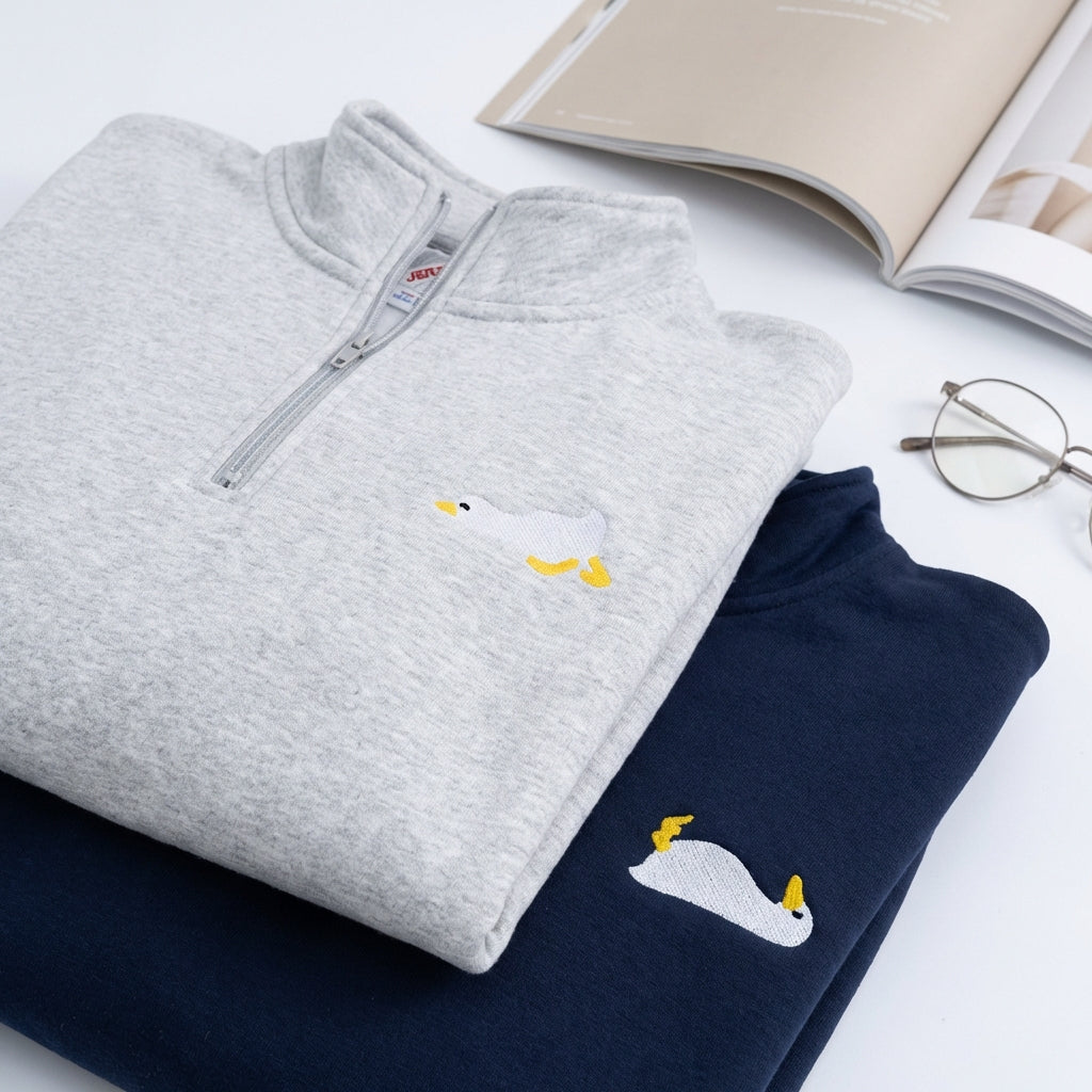 Sweats à capuche brodés personnalisés assortis pour couples