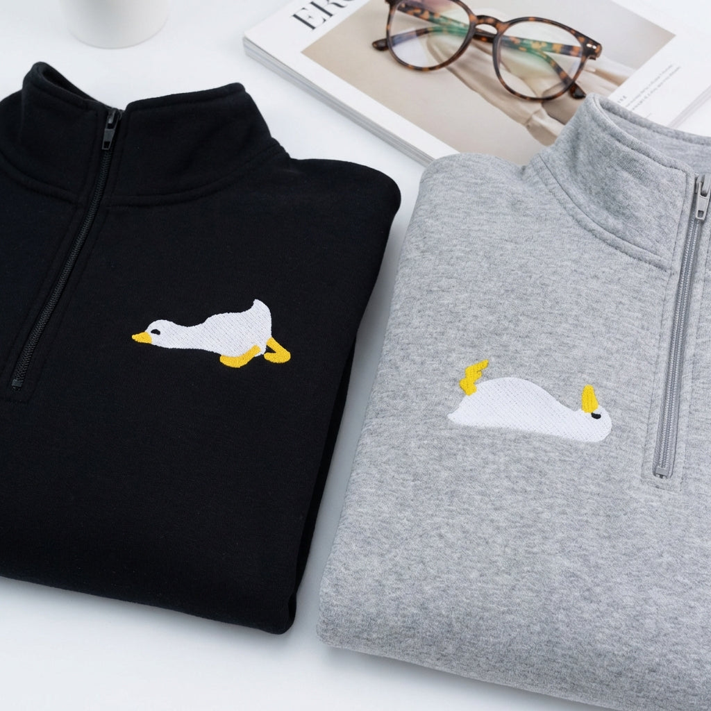 Sweats à capuche brodés personnalisés assortis pour couples