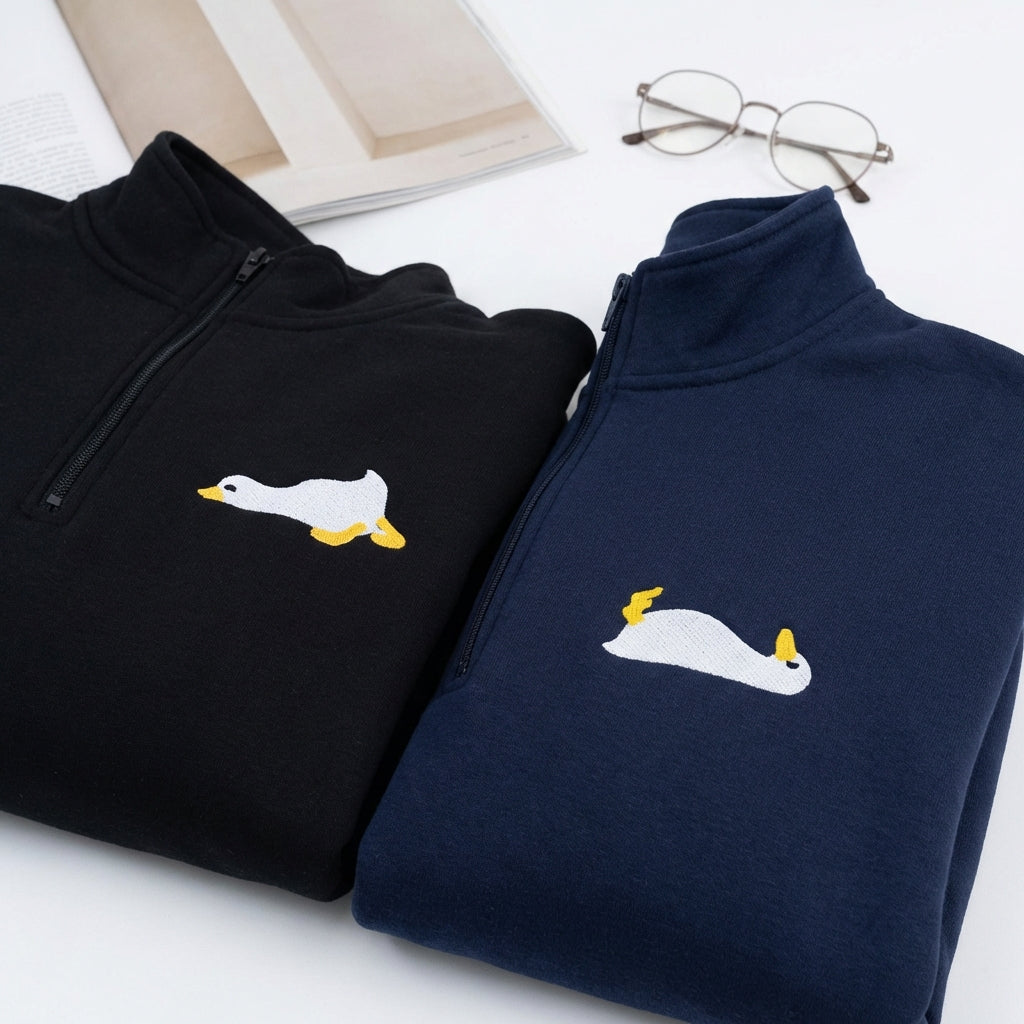 Sweats à capuche brodés personnalisés assortis pour couples