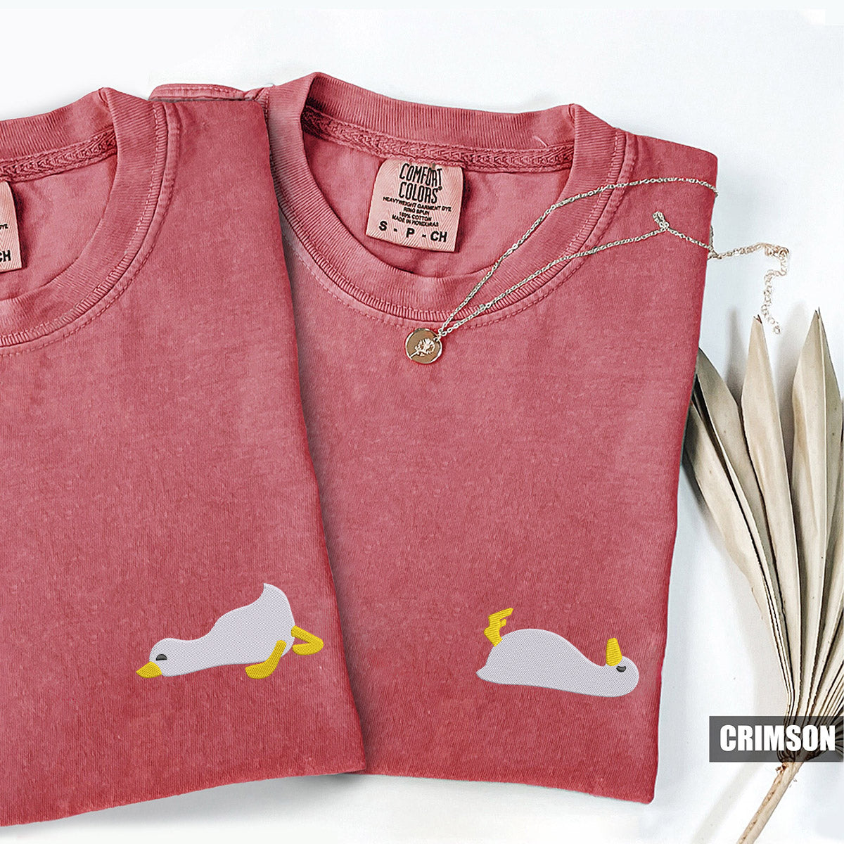 Individuell bestickte Sleepy Goose Passende T-Shirts für Paare