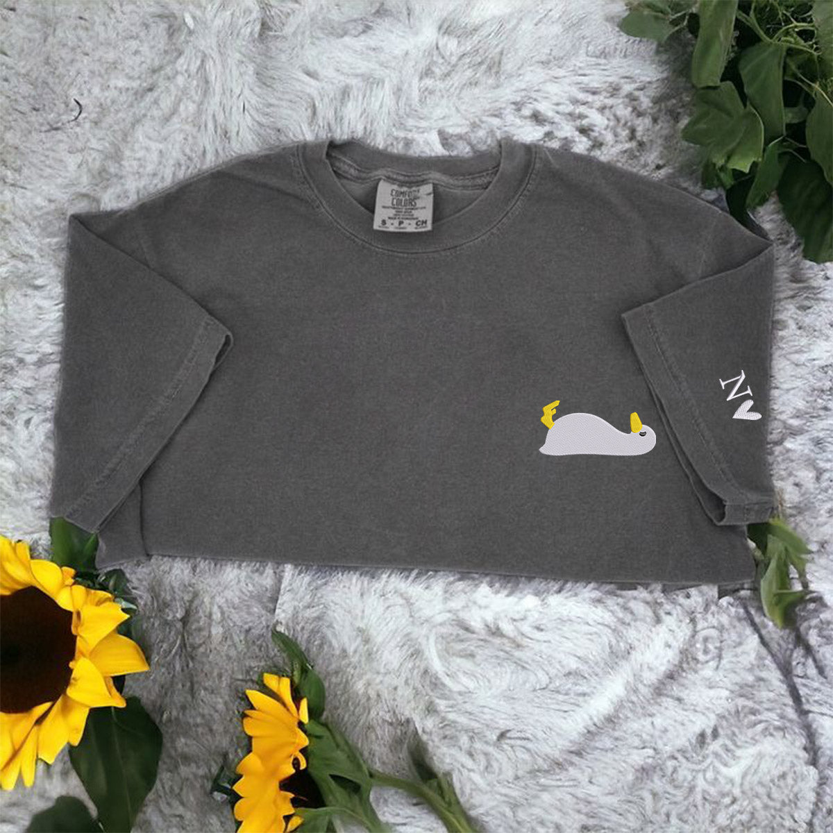 Individuell bestickte Sleepy Goose Passende T-Shirts für Paare