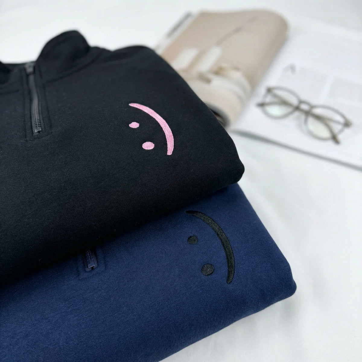 Sweats à capuche brodés personnalisés assortis pour couples